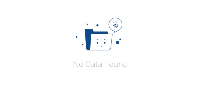 no data found